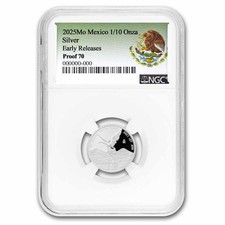 2025 Mexico 1/10 oz Silver Libertad PF-70 NGC (ER, Coat of Arms) picture
