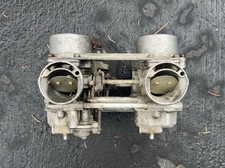 1978-1981 Honda CB400 CM400 Hawk Keihin VB22 Dual Carburetor Assembly Rack Core picture