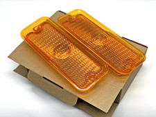 A PAIR  1973-1980 CHEVY TRUCK GMC PICKUP C10 JIMMY PARK LIGHT LENS AMBER LH RH picture