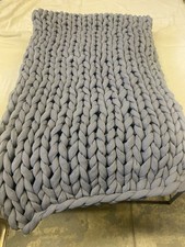 Bearaby  Cotton Napper  Throw  15 Lb  Retail $269 Asteroid Gray picture