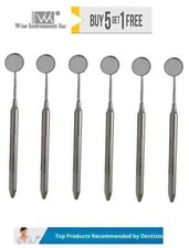 Dental Mouth Mirror Front Surface # 5 (Pack of 6) With Handle by Wise instrument picture