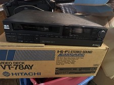 VINTAGE Hitachi VT-78AY Adjustomatic VCR Video Deck | tested working With Box picture