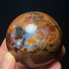 Rare 285G Natural Beautiful Ocean Jasper Sphere Healing Agate Madagascar L8706 picture