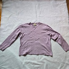 VTG L.L. Bean Women's T-shirt, Purple Heather, Long Sleeve, Medium, 100% Cotton picture