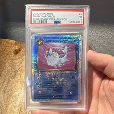 2002 Pokemon TCG Dark Vaporeon Reverse Holo Legendary Collection 9/110 PSA 1 picture