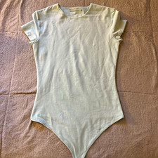 Abercrombie & Fitch Women's Mint Short Sleeve Bodysuit Size M picture