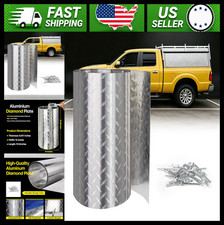 Aluminum Diamond Plate Sheet 0.047in RV Floor Truck Bed Boat 16x94.5in Rivets picture