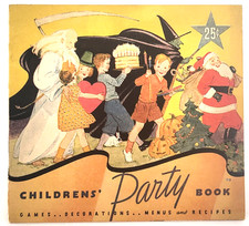 VTG 1935 CHILDRENS' PARTY BOOK STALEY MFG ADVERTISING HOLIDAYS SPECIAL OCCASIONS picture