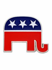 PinMart's Republican Elephant Patriotic Political Lapel Pin picture