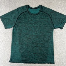 Lululemon Metal Vent Tech Performance Stretch Shirt Large Mens Green Active picture