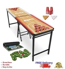 ESPN LED Combo Pong Table 8ft Folding Beer Pong Party Game SHIPS TODAY 🔥 picture