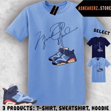 Tee Shirt Matching Awake NY x AJ 6 Midnight Navy To Match Sneaker Shoelace 6s picture