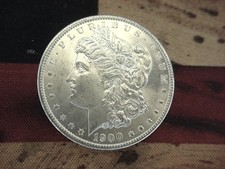 1900 O MORGAN DOLLAR - FROM  ROLL PUT AWAY YEARS AGO - NICE ONE picture