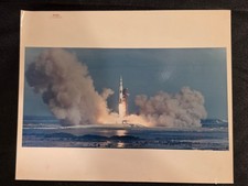 Vintage NASA Apollo 15 Launch Red Number Photo S-71-41411 Saturn V 8x10 picture