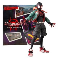Spider-Man Action Figure Miles Morales Into The Spider Verse Toy Gift With Box picture