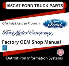 1957 1958 1959 1960 1961 1962 1963 1964 1965-1967 Ford Truck Parts Manuals CD picture