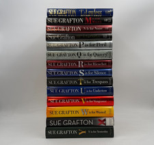Sue Grafton Book Lot 14 Thriller Crime Alphabet Mystery Suspense Hardcover HCDJ picture