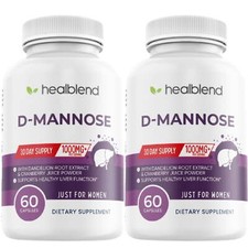 D-Mannose 1000mg Capsules with Cranberry & Dandelion Extracts for Liver Health picture