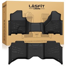 Front & Rear Floor Liners Set For 2019-2027 Ram 2500 / 3500 Crew Cab Floor Mats picture