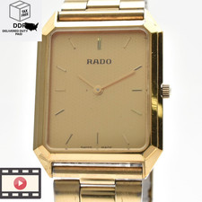 Vintage [ Exc+5 ] RADO 133.5288.2 Gold Tank 27mm Square Men's Quartz Watch JAPAN picture