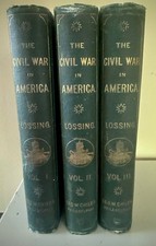 1866 Benson Lossing Civil War 3 Vol Set Illustrated History 1st Ed George Childs picture