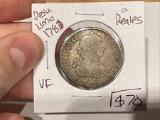 Peru Lima 1781 2 Reales VF Very Nice  Original picture