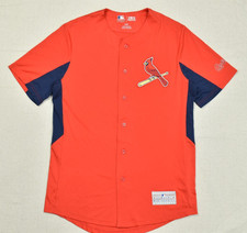 MLB Genuine Merchandise St. Louis Cardinals Baseball Jersey Shirt Mens Medium picture