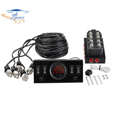 8-Valve Air Ride Suspension Solenoid Manifold + Control Panel + Pressure Gauges picture