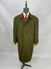 Vintage STEINBOCK Luxus Himalaya Loden Wool Alpaca Raglan sleeve Overcoat US 44S picture