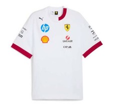 Scuderia Ferrari F1 Replica Oversized Drivers Tee White picture