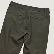 Lululemon Mens 30 ABC Slim Fit Pant Dark Olive Green Performance Chino picture