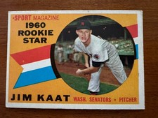 1960 Topps - Sport Magazine 1960 Rookie Star Jim Kaat #136 (RC) Senators picture