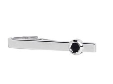 New dunhill Men’s Signed 925 Sterling Silver Tie Bar/Clip Brand New in Box picture