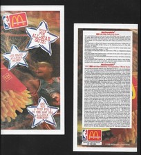 1997 NBA ALL-STAR GAME BALLOT-Mint and Unmarked BARKLEY, O'NEAL, JORDAN picture