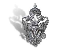2.2CT Round Lab Created Diamond Wedding Women's Brooch Pin 14K White Gold Plated picture