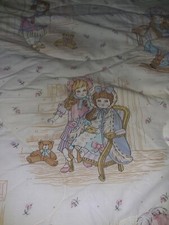 VTG HTF Victorian Doll Pattern Handmade? Adult Comforter & Pillowcase 86