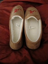 Alabama Crimson Tide Roll Tide NCAA Football Sports Brown Slippers Mens 11/12 picture
