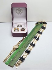 Worthington Women’s Watch Gift Set Box 6 Interchangeable Bezels Needs Battery picture