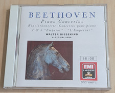 Beethoven Piano Concertos 4 & 5 Emperor Walter Gieseking Alceo Galliera EMI CD picture