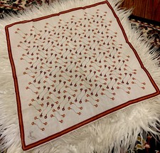 Vintg.Rare Authentic Gucci 70’s Floating Horsebit Handkerchief Neckerchief Small picture