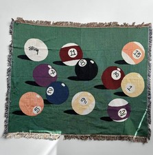 Stussy 8 Ball Jacquard Throw Blanket / Billiards Tapestry picture
