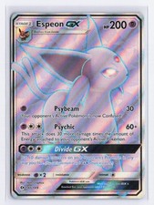 Espeon GX (Full Art) 140/149 Holo Ultra Rare SM Base Set Pokemon Near Mint picture