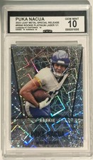 2023 Leaf Puka Nacua #RS-60 Rookie Platinum Laser 1/1 CGC 10 picture