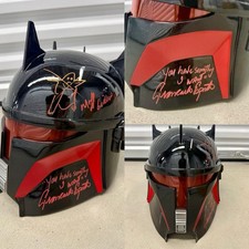 Giancarlo Esposito Signed Moff Gideon Helmet Star Wars With DRAWING & Quote COA picture