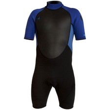 Body Glove Pro 3 Men Shorty Wetsuit, 2/1mm Neoprene, Back Zip, Medium, Black, picture
