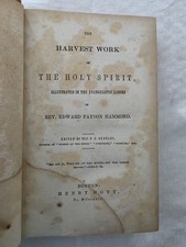 📖 1862 Antique Book Harvest Work Holy Spirit Rev Hammond Boston Henry Hoyt picture