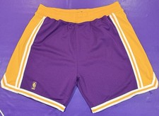 Authentic 1996-97 Los Angeles LA Lakers Mitchell & Ness On Court Game Shorts 3XL picture