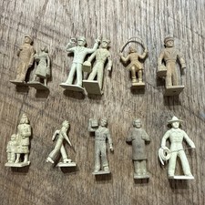 Lot of 11 Vtg Marx Soft Plastic Marxville Model Train People Figures picture