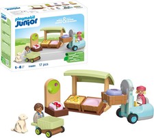 Playmobil Junior #71691 Organic Market Stall and Forklift - Brand New picture