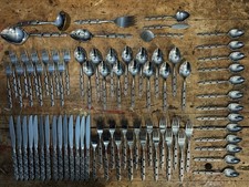 Vintage Oneida “Voila, Voila” Stainless 12 Place Setting + (set Of 76) picture
